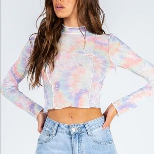 Princess Polly Jiannis Top Tie Dye Multi NWT